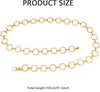 Gold Metal Loop Waist Chain Disco Belt | 1970s | Accessories