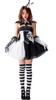 Carnival Jester Black and White Costume | Circus | Womens Costumes