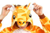 Giraffe Orange and Yellow Onesie | Animals | Adult Onesies