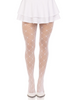 Love Struck Heart Net Tights White | Hosiery | Legwear and Tights