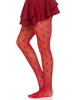 Love Struck Heart Net Tights Red | Hosiery | Legwear and Tights