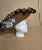 Brown Feather Jeweled Pirate Hat with Lace Trim | Pirates | Hats and Headpieces