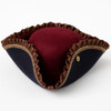 Velvet Burgundy Tricorn Pirate Hat | Pirates | Hats and Headpieces