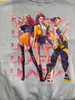 Adult HuntrX K Pop Demon Hunters Blue Sweatshirt | Mancave Authentics | Hand Made Artist Inspired Items