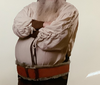 Extra Large Leatherlike Viking Belt with Fur | Vikings | Accessories