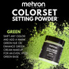 Colorset Setting Powder Green | Mehron | Professional Theatrical Makeup