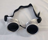 Steampunk Goggles Sleek Silver | Glasses and Sunglasses