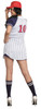 Ladies Plus Grand Slam Baseball Costume Back