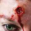 Capped Bullet Wounds 3D Water Applied FX Transfer | Tinsley | Applications and Prosthetics