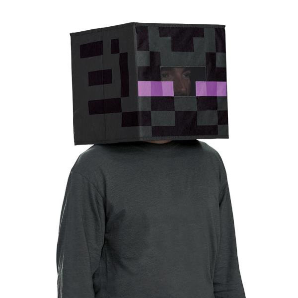 Minecraft Enderman Block Head Mask | Minecraft | Character Masks - The ...