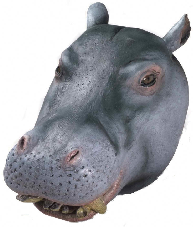 Hippo Deluxe Latex Animal Mask The Costume Shoppe