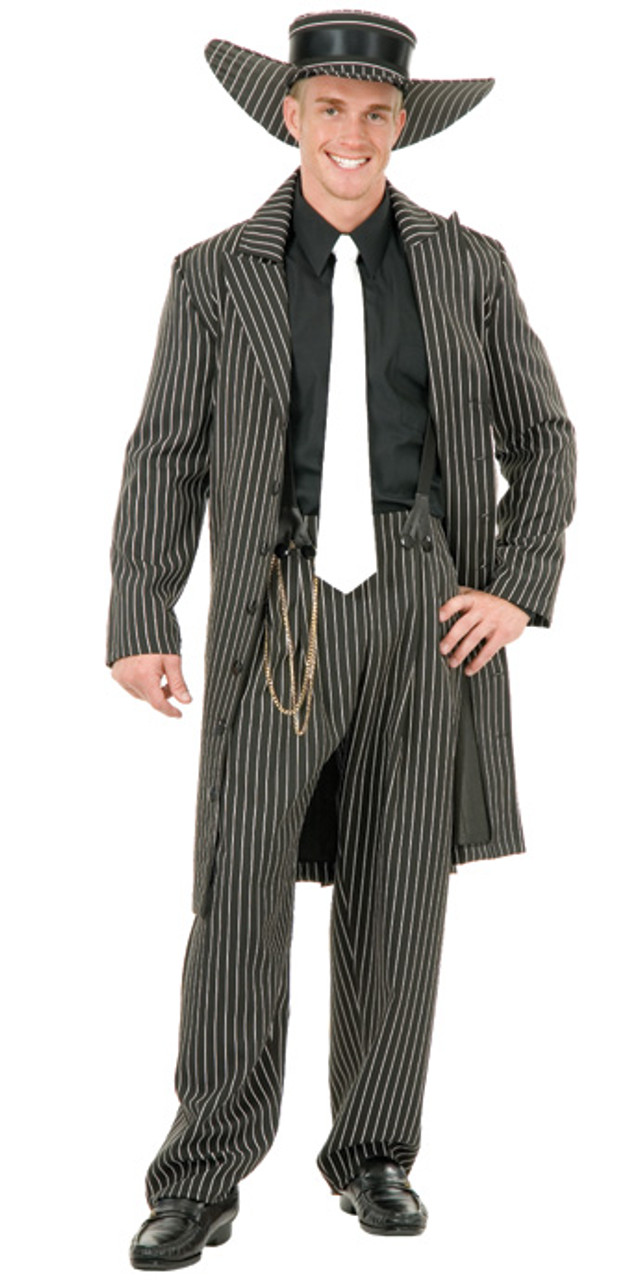 40s Black Zoot Suit Gangster Costume | 1920s Suit | Mens Costumes