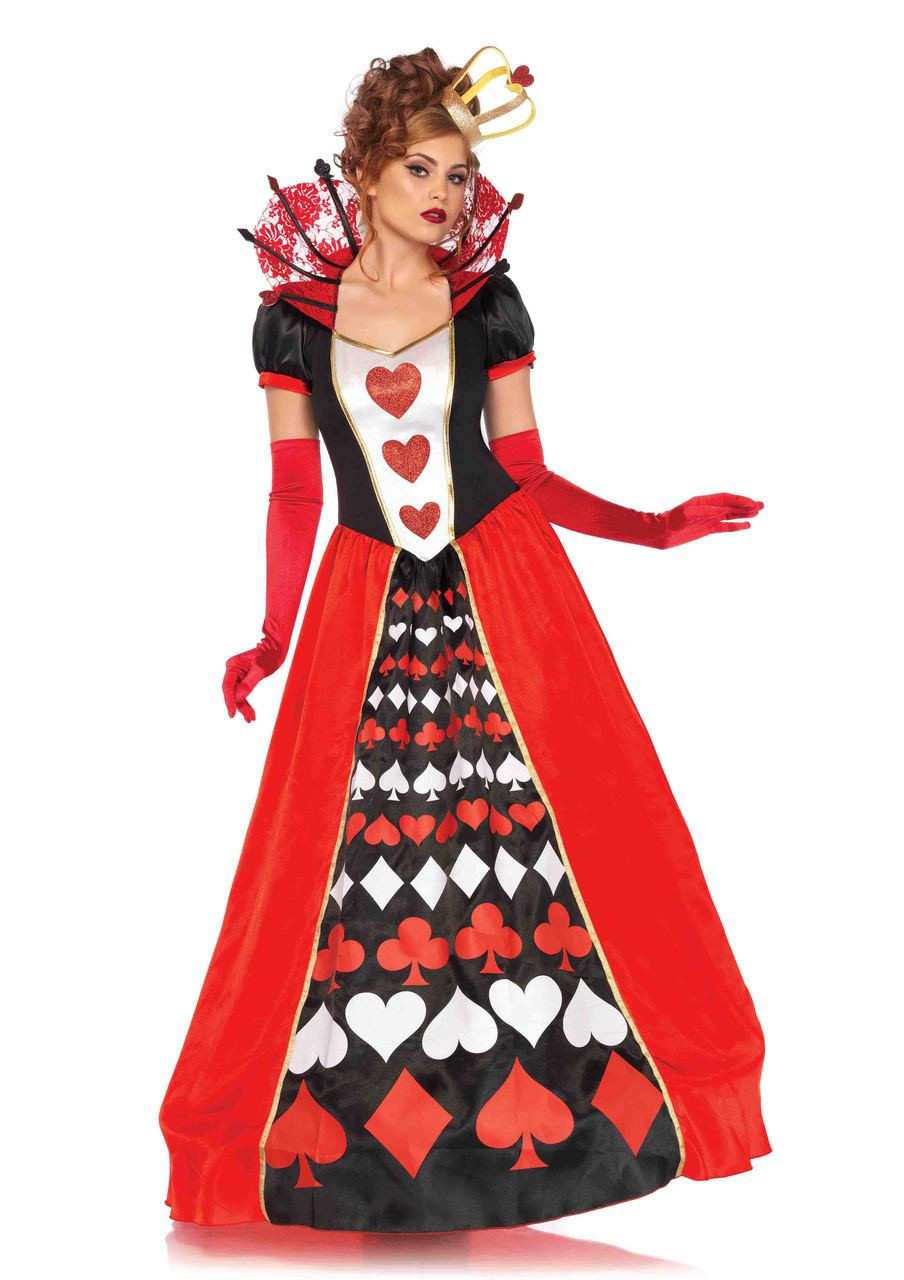 Alice In Wonderland Queen Of Hearts Costume For Women Poker Red Heart - Foto 13