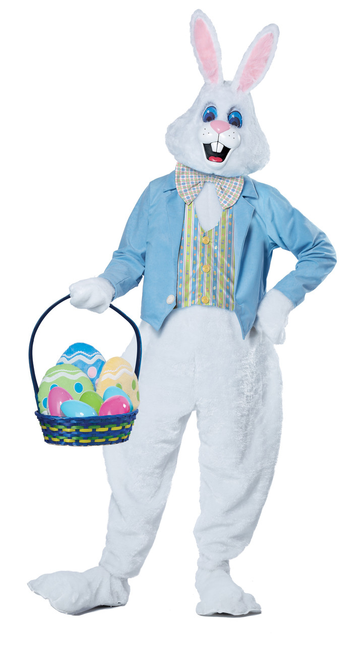 Easter Bunny Costume Deluxe Adult Mascot - The Costume Shoppe