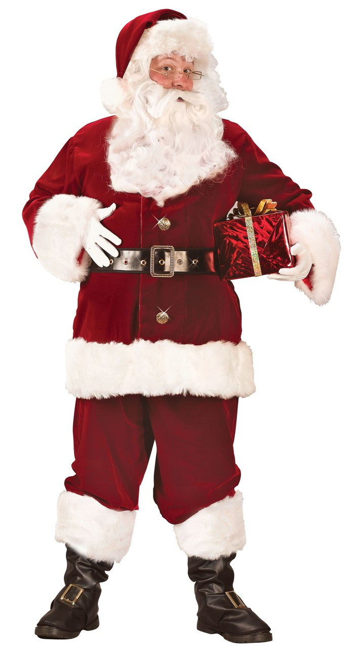 Professional santa claus store suits for sale