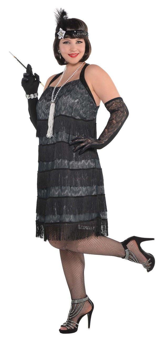 Plus size store black lace gown