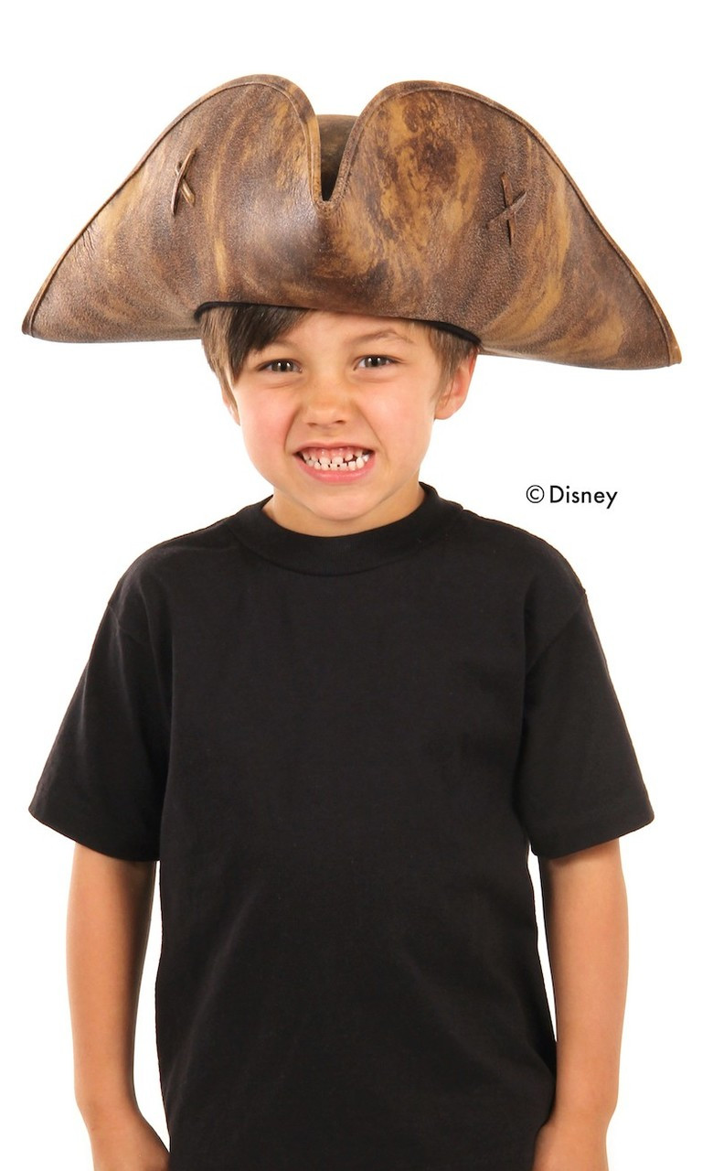 Faux-Leather Jack Sparrow Pirate Hat 