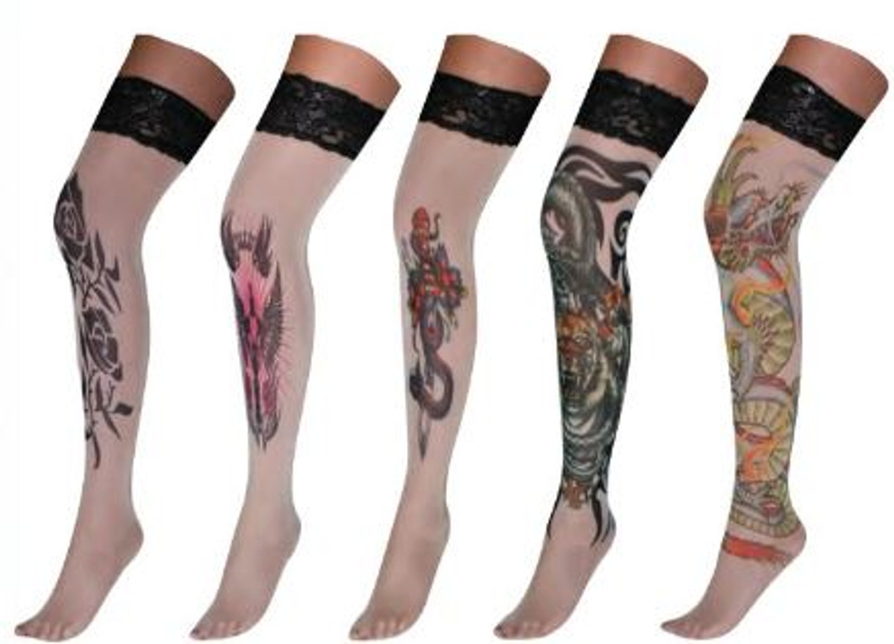 Tattoo Socks Puts Fake Tattoos On Your Stockings, Doesn't Look Lame At All