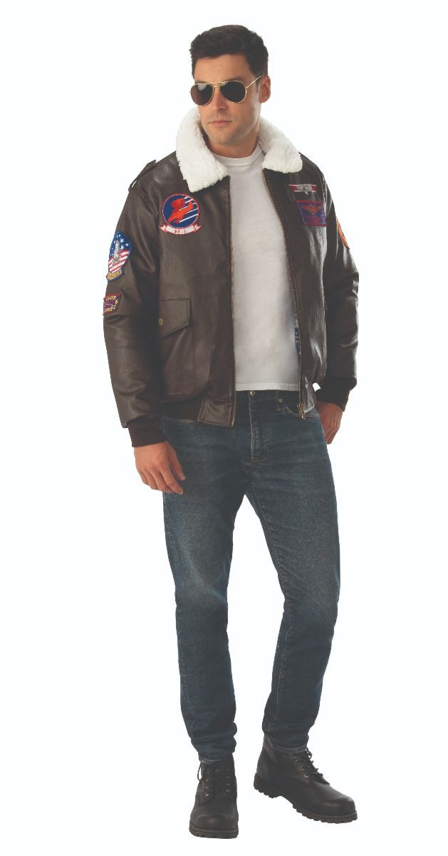 Top Gun Licensed Maverick Bomber Jacket Top Gun Mens Costumes