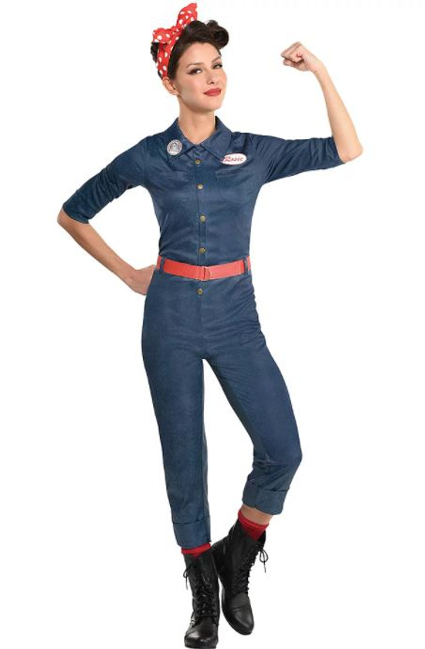 Adult Rosie The Riveter Costume - The Costume Shoppe