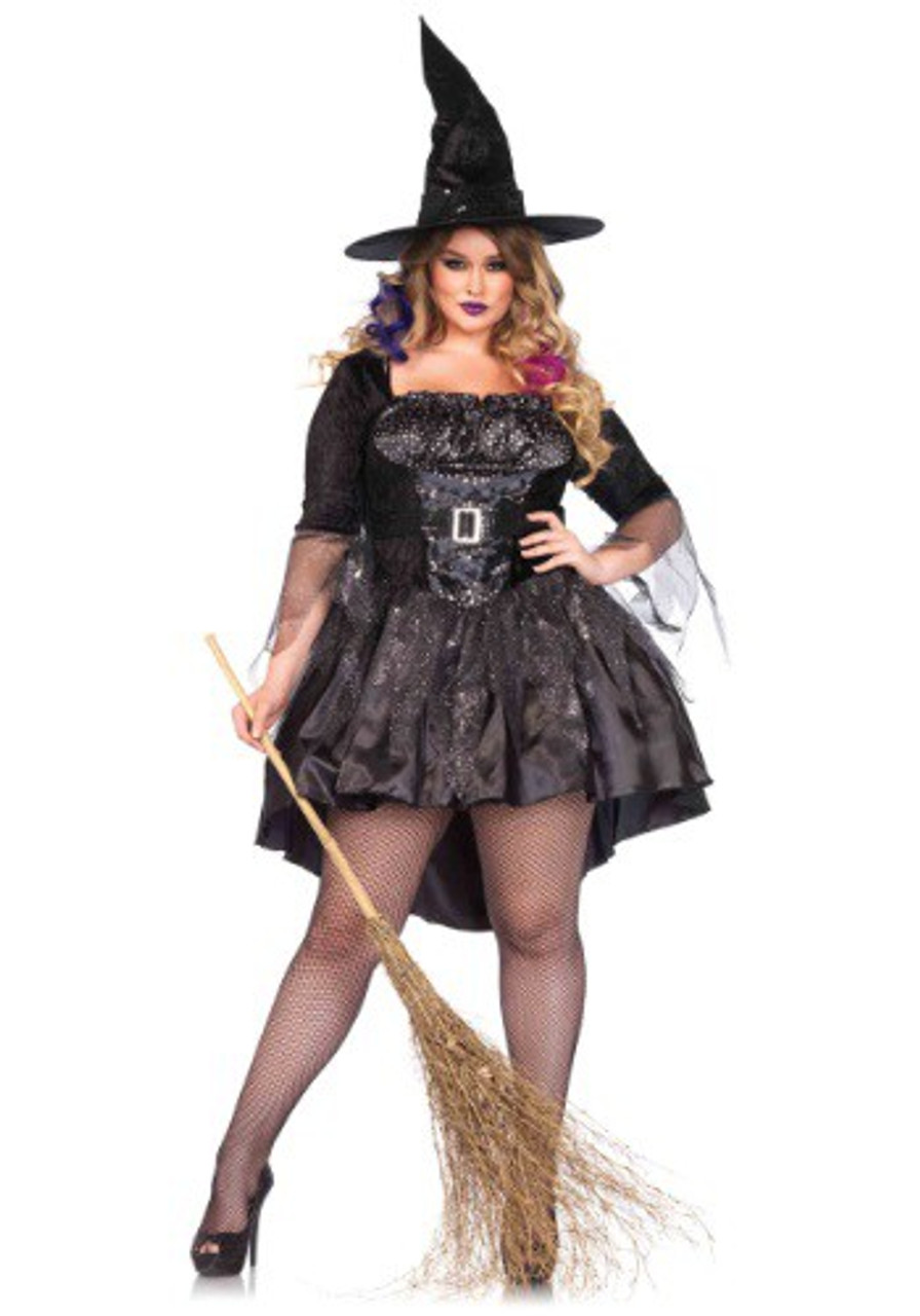 Plus size discount black halloween dress