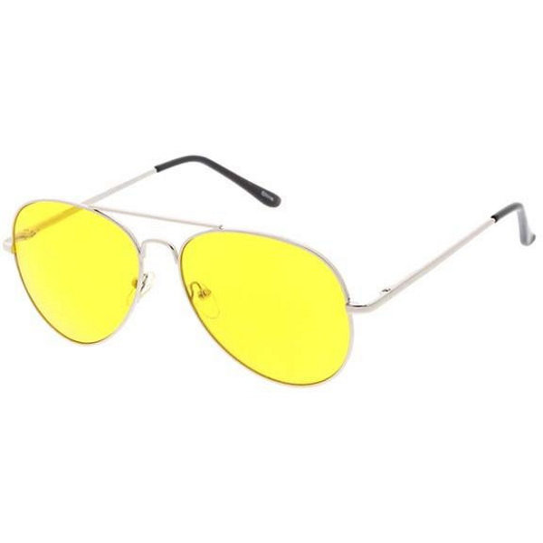 Aviator Yellow Lens Sunglasses 1970s Glasses and Sunglasses