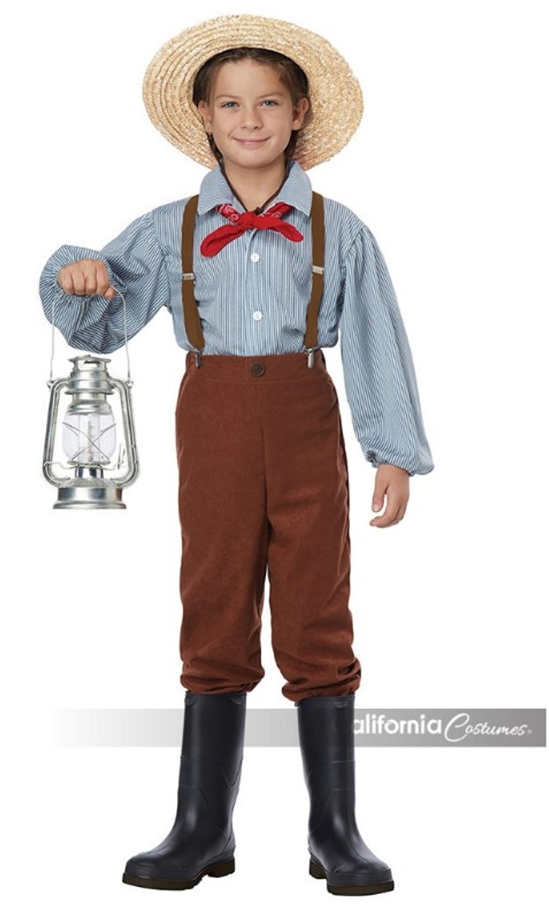 Children's House on the Prairie Pioneer Boy Costume