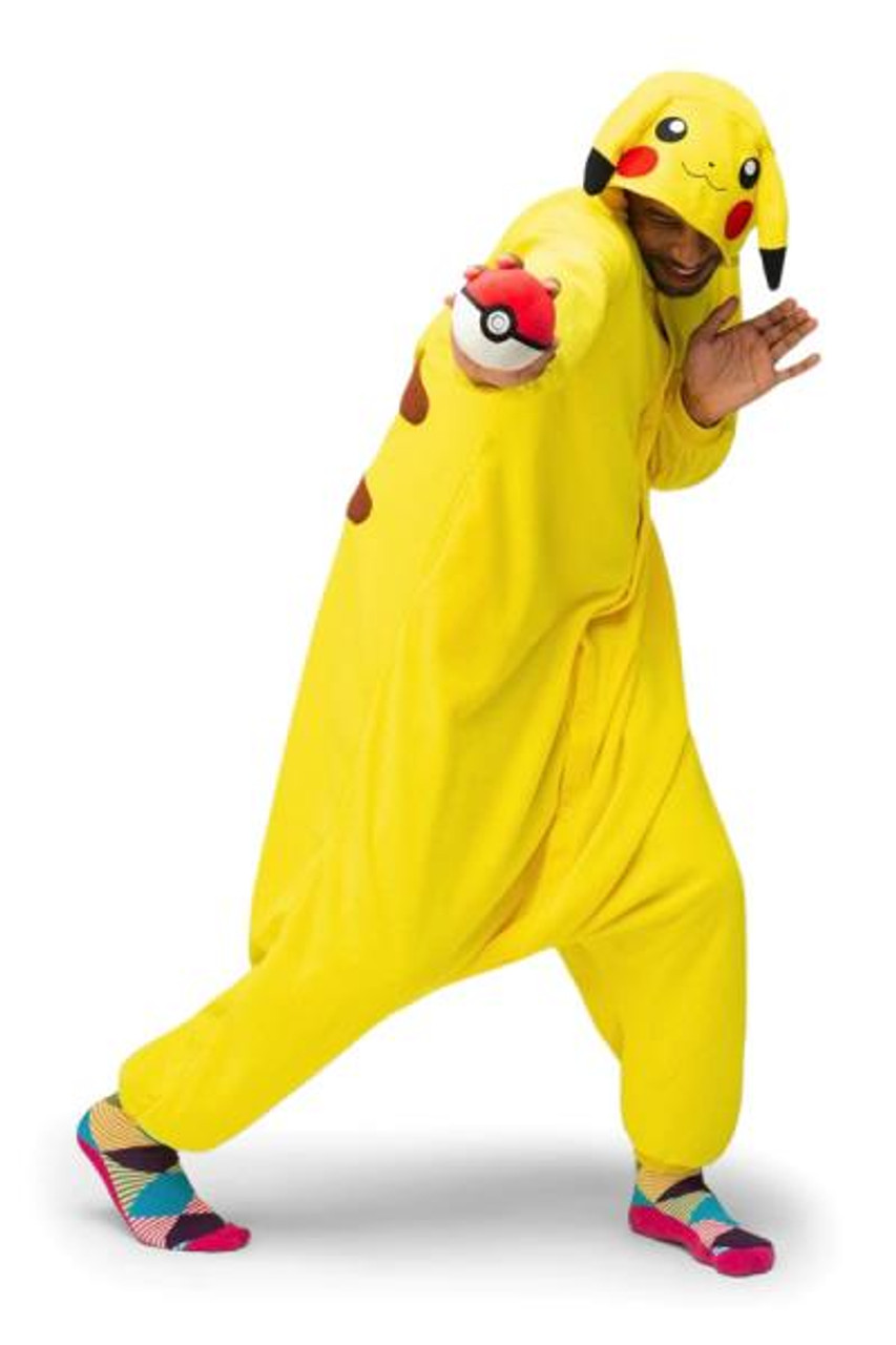 Pokemon Pikachu Onesie Kigurumi Regular Fit Adult Costumes