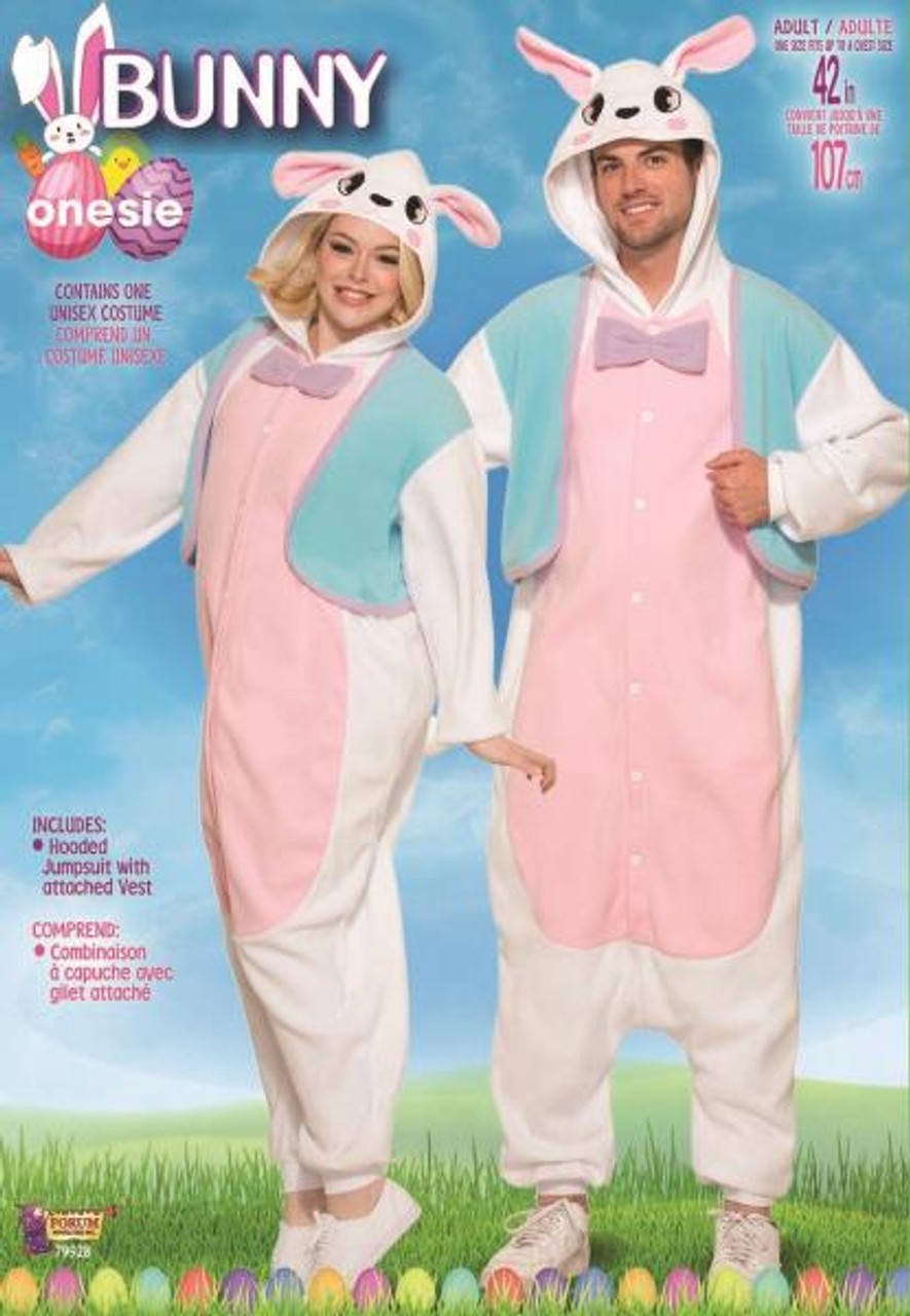 Easter Bunny Onesie Easter Adult Costumes The Costume Shoppe