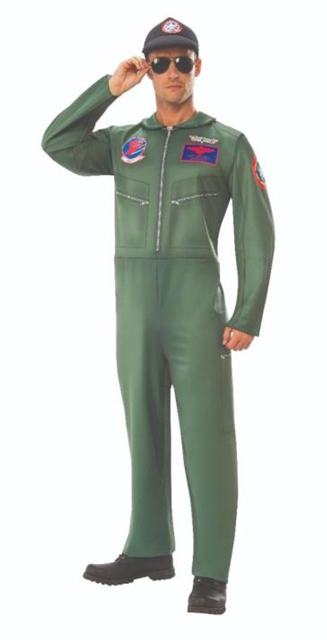 Top Gun Licensed Mens Flight Suit Costume - The Costume Shoppe
