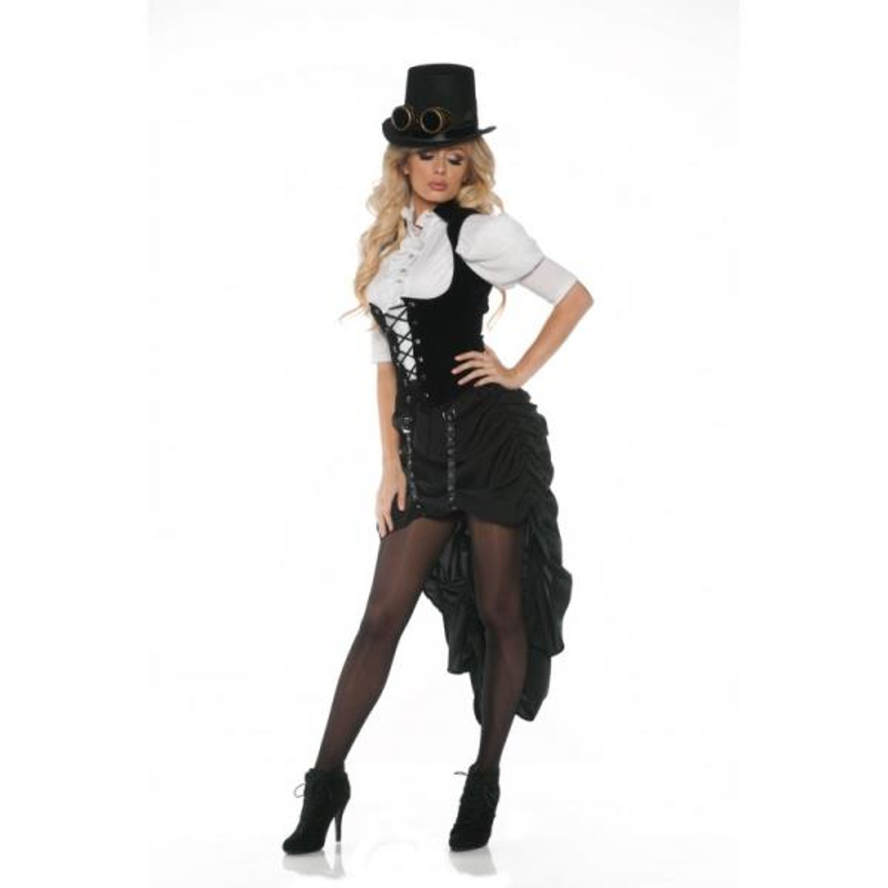 Steam Punk Beauty Costume Black