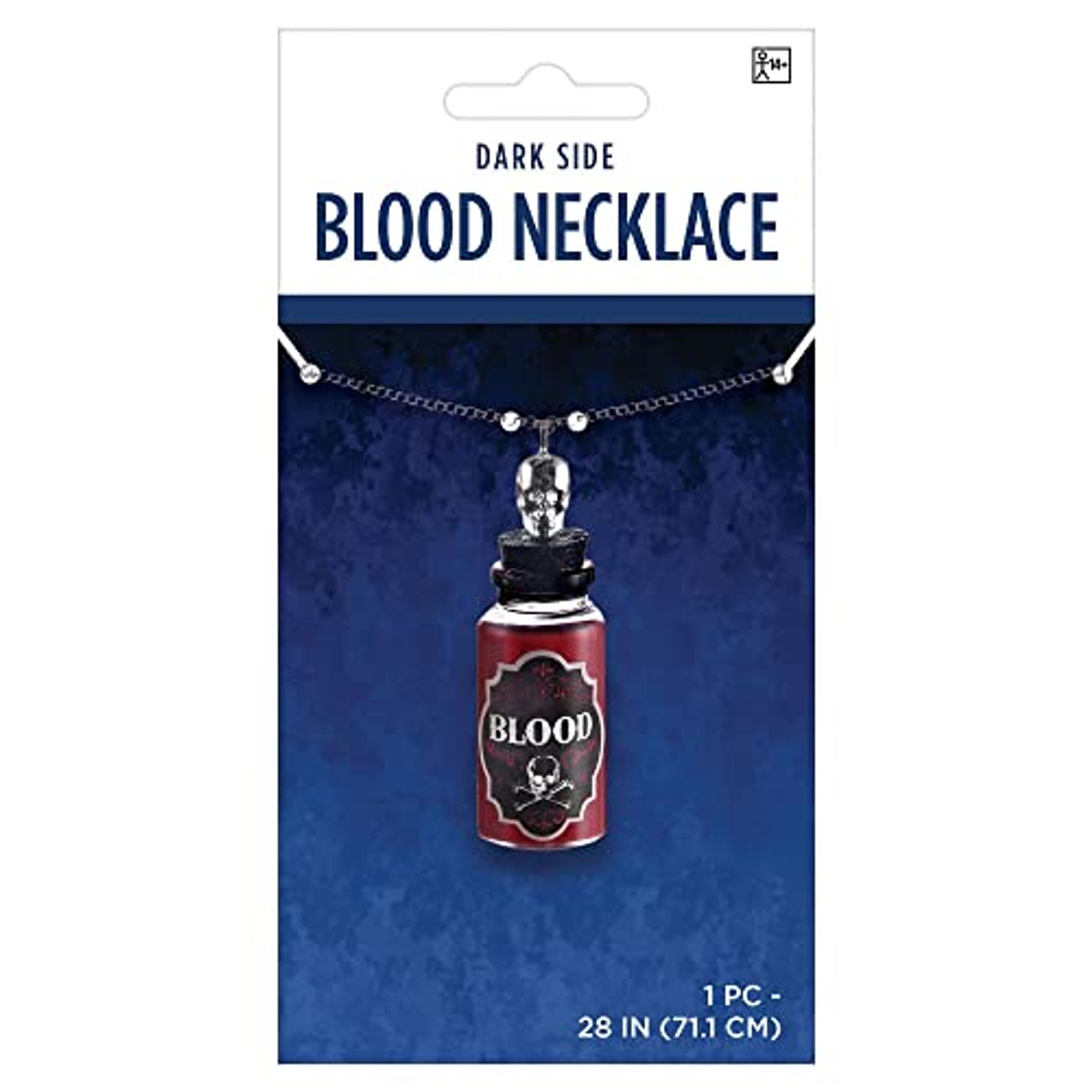 Warrior Eternal Blood Vial Cross Necklace with Bonus Bottom - Vampfangs®