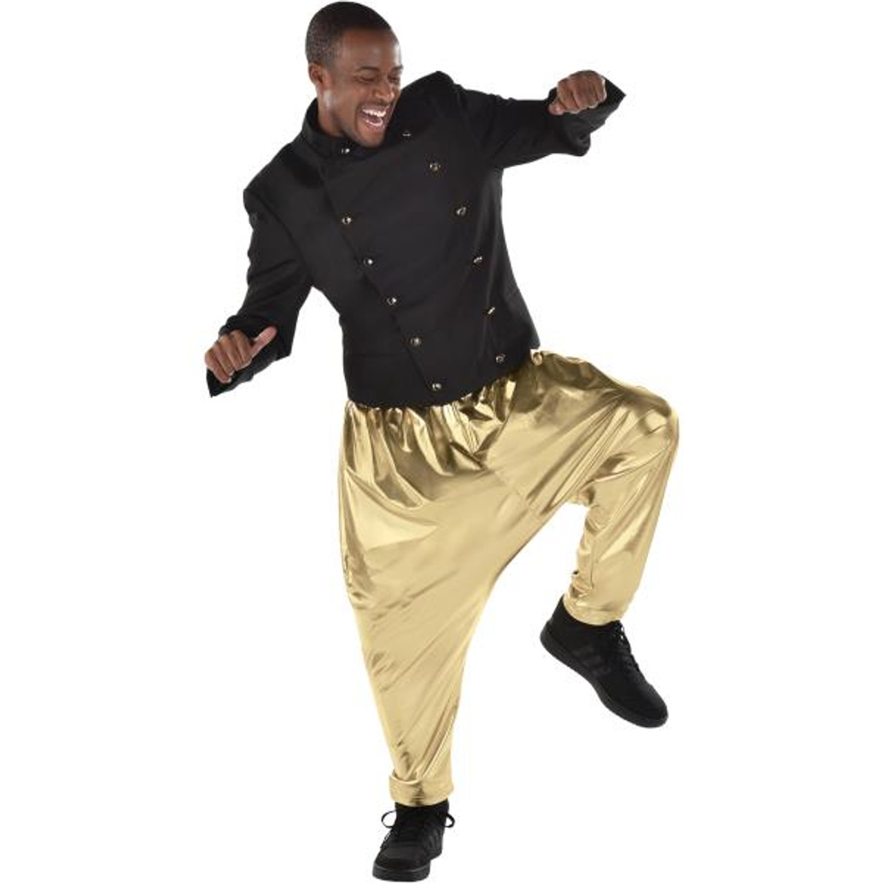 Turtle Print Men's Harem Pants in Gold