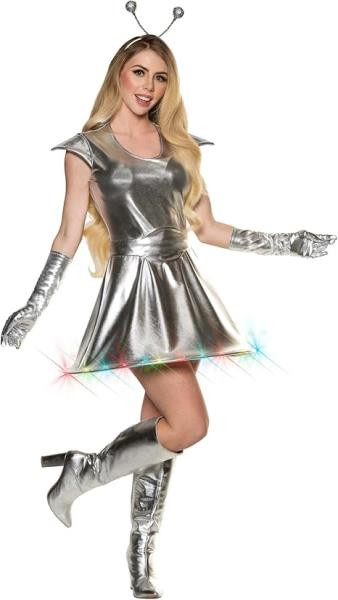 Alien Out Of This World Light Up Minidress Aliens Womens Costumes