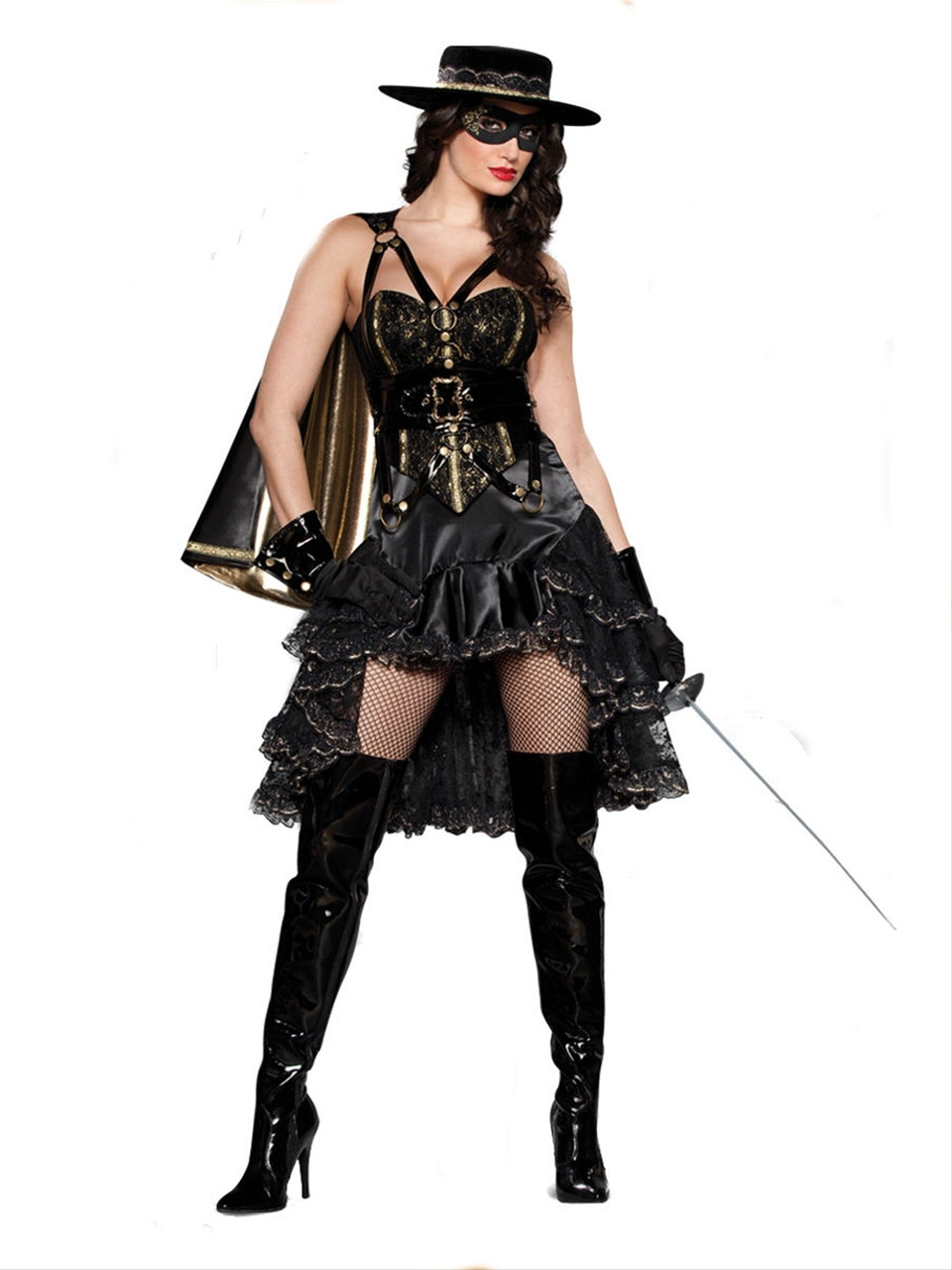 Steampunk Corset Belt Victorian Fancy Dress Up Halloween Adult Costume  Accessory
