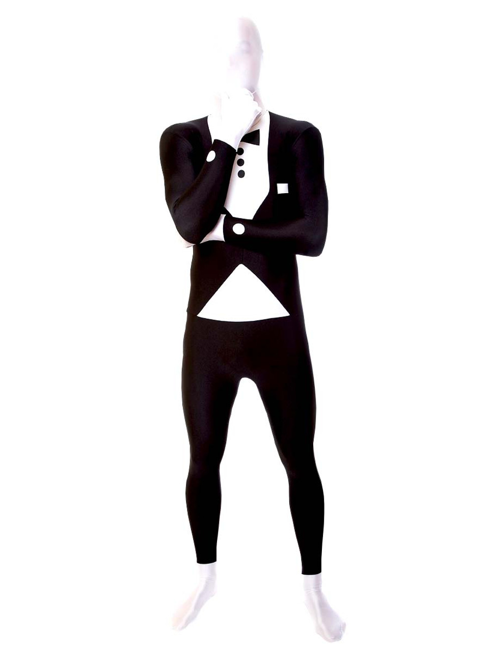 Tuxedo Print Morphsuit Full Body Costume - The Costume Shoppe