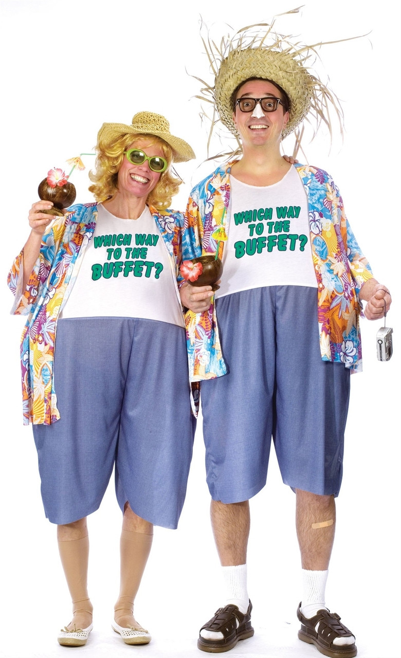 Tacky Traveler Fat Suit Costume, Tourism