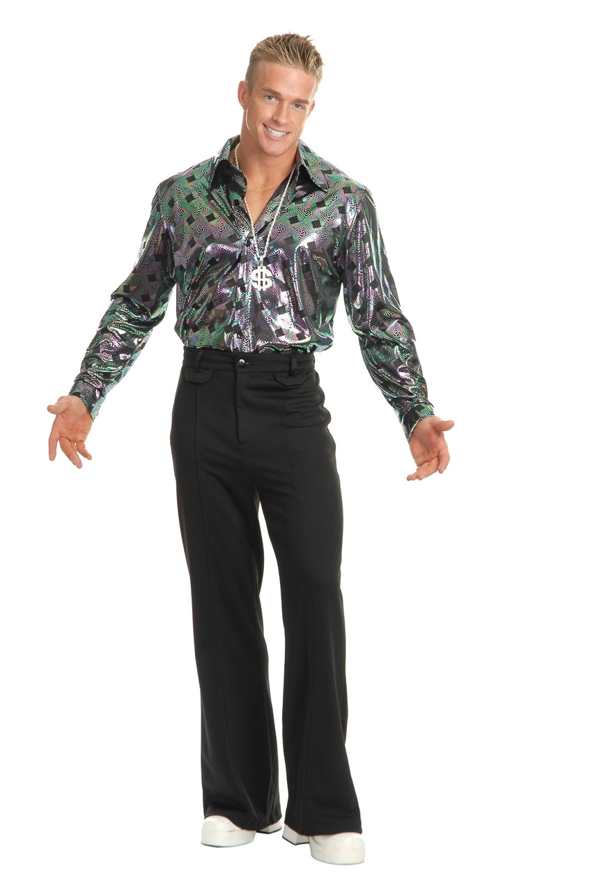 black bell bottom dress pants