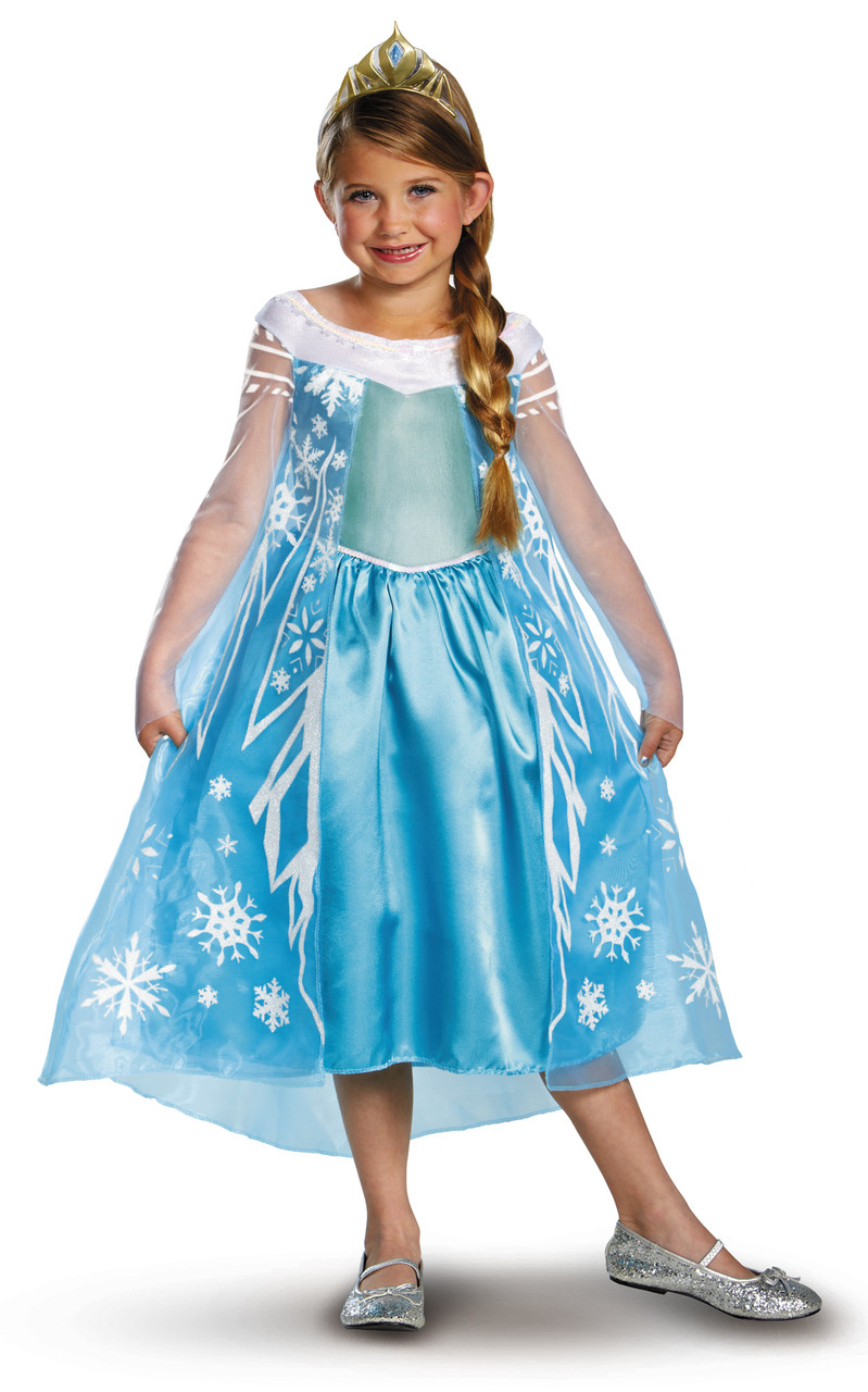 Children's Deluxe Elsa Frozen Costume - The Costume Shoppe
