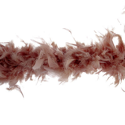 Happy Feather Boa en plumes de dinde pour femme - Accessoire de costume pour fête, danse, décoration de vacances - 1,8 m - 80 g, Rose pâle Happy Feather Boa en plumes de dinde pour femme - Accessoire de costume pour fête, danse, décoration de vacances - 1,8 m - 80 g, Rose pâle