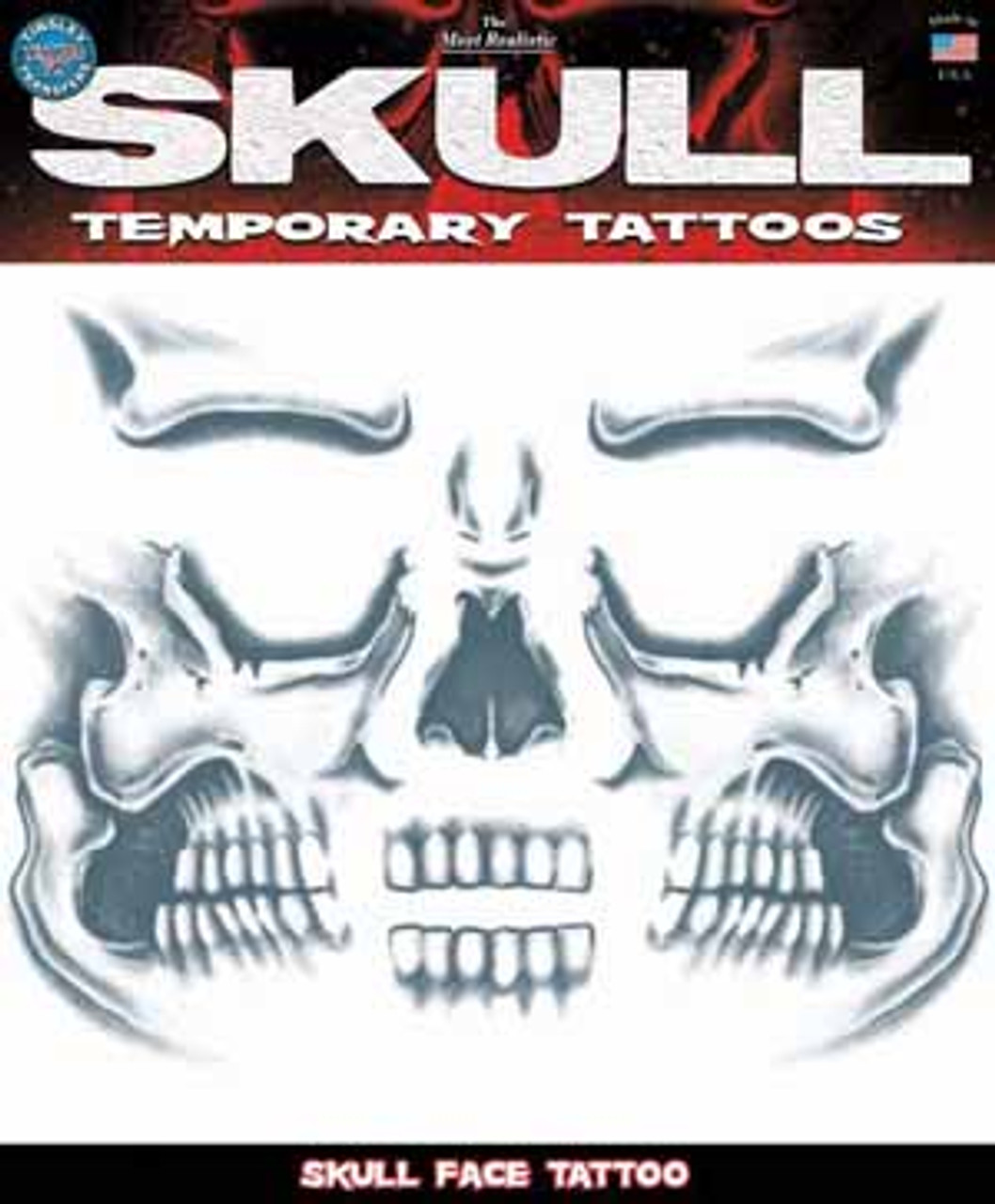 Pink Skull Day of the Dead Temporary Tattoo  Temporary Tattoos