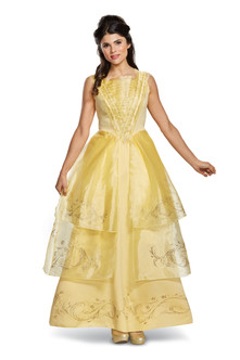 Ladies Movie Belle Ball Gown Deluxe Costume Ladies Movie Belle Ball Gown Deluxe Costume