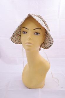 Bonnet White Flower | Prairie and Frontier | Hats and Headpieces