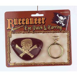 Skull Eye Patch & Earring | Pirates | Costume Pieces and Kits