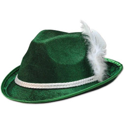 Green Vel-felt Alpine Hat | Oktoberfest | Hats & Headpieces