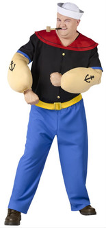 Big and Tall Plus Popeye Character Costume