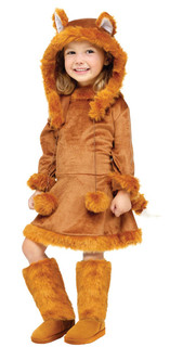 Toddler's Sweet Fox Dress Costume