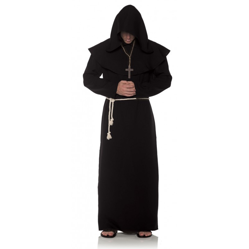 Black Monastic Monk Costume | Medieval | Mens Costumes - The Costume Shoppe