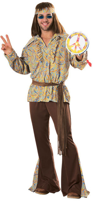 60s/70s Children's Groovy FlowerGirl Hippie Costume The Costume Shoppe