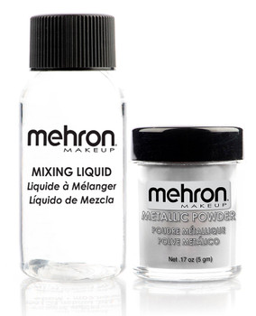 Mehron Silver Metallic Powder Kit